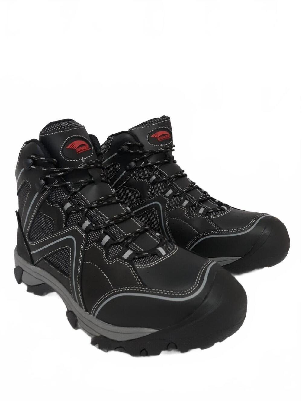 Avenger Men's Crosscut Mid Waterproof Work Boots Steel Toe Black Size 11.5D